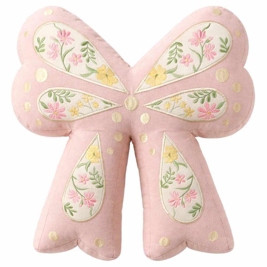 Clodette - Cuscino Fiocco Rosa 41×38 cm