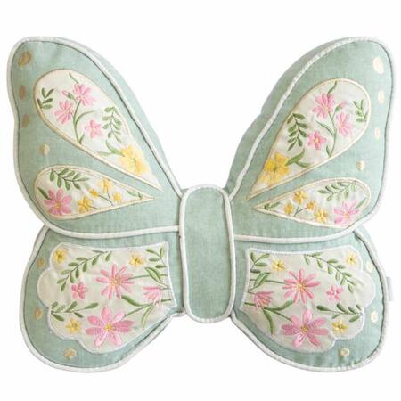 Clodette - Cuscino Farfalla Verde 45×37 cm