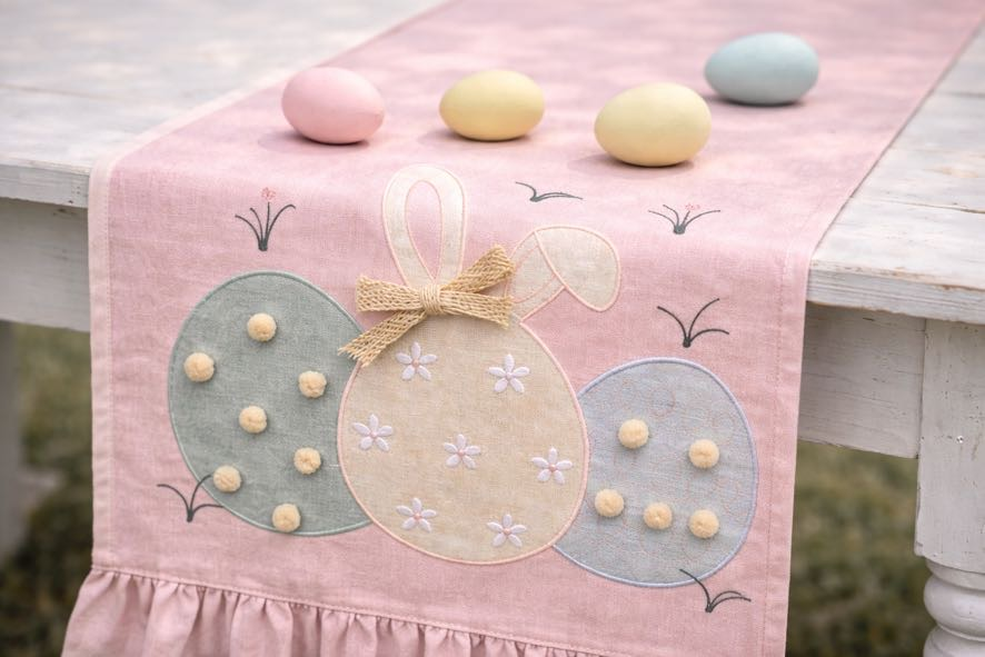 Clodette - Runner Pasquale Pom Pom 170×45 cm