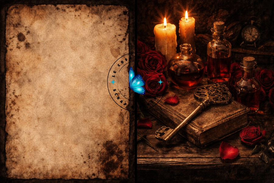 🩸 MIDNIGHT CHRONICLES Kit Digitale Junk Journal – Atmosfere Gotiche e Vampiri