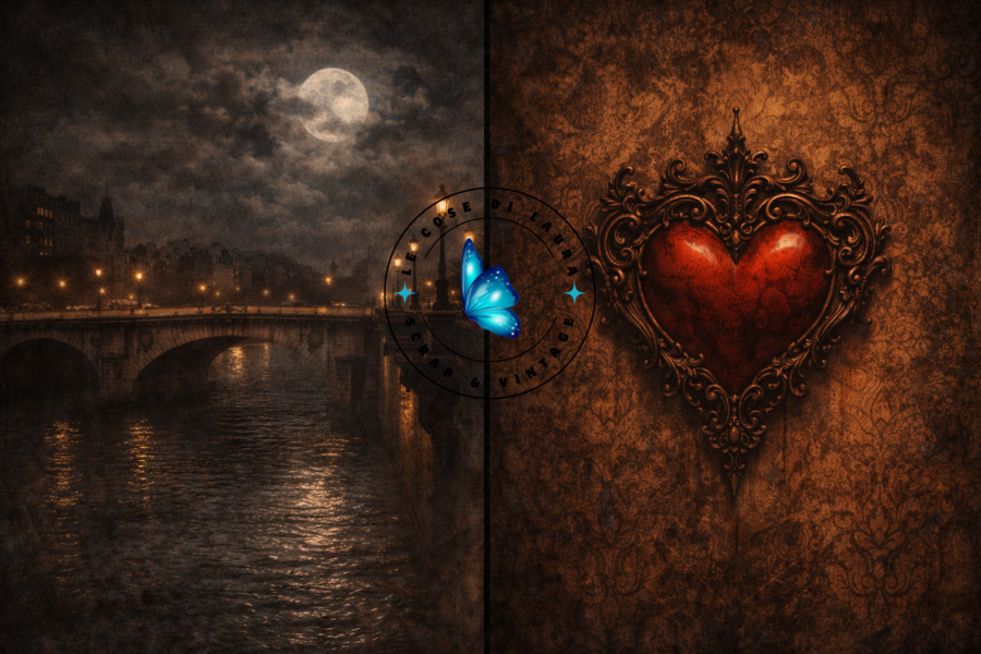 🩸 MIDNIGHT CHRONICLES Kit Digitale Junk Journal – Atmosfere Gotiche e Vampiri