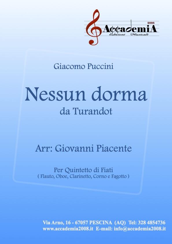 NESSUN DORMA (Quintetto di Fiati) - Giovanni Piacente / Giacomo Puccini