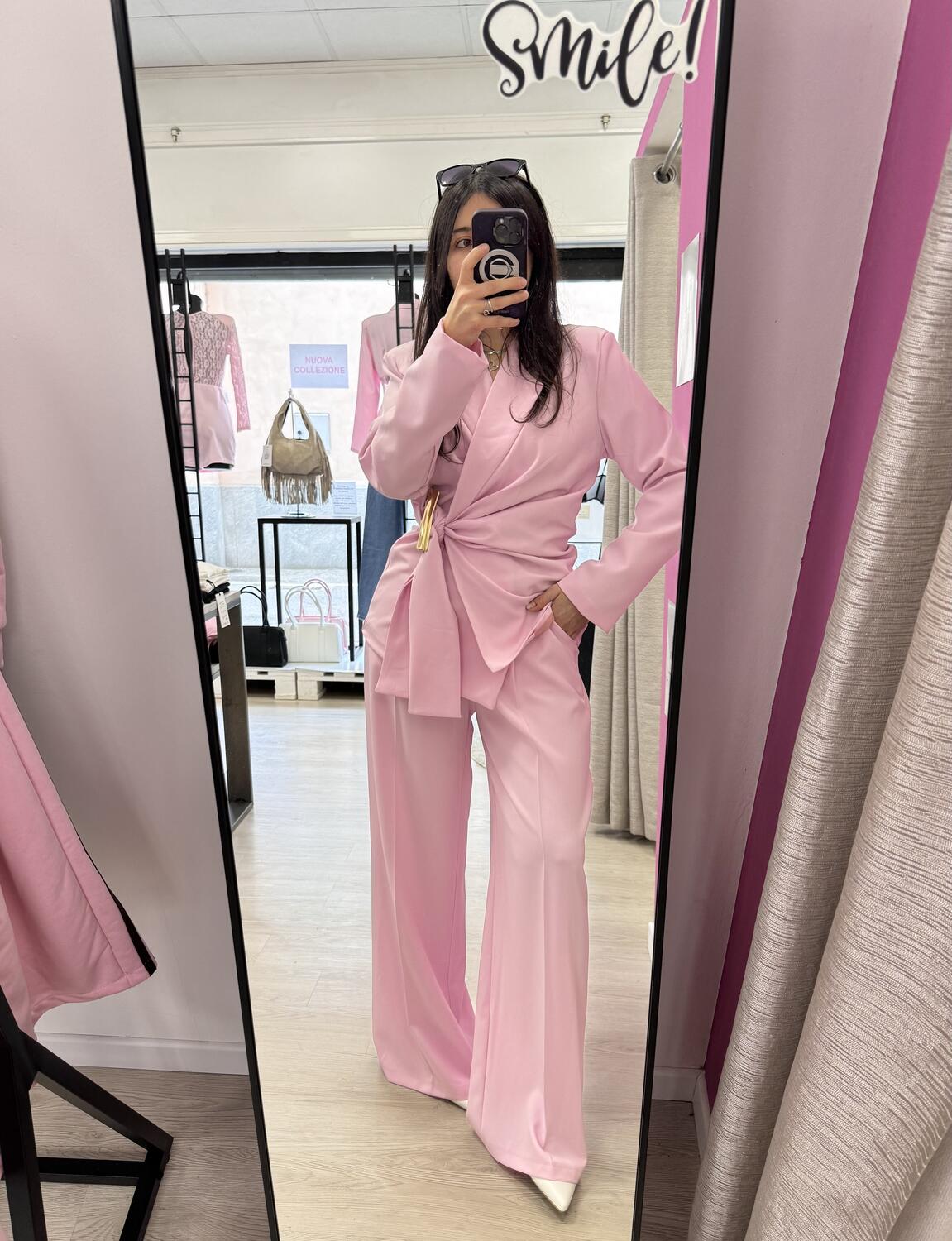 NOVITÀ Completo giacca dettaglio oro & pantalone palazzo