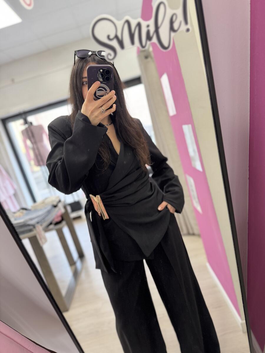 NOVITÀ Completo giacca dettaglio oro & pantalone palazzo