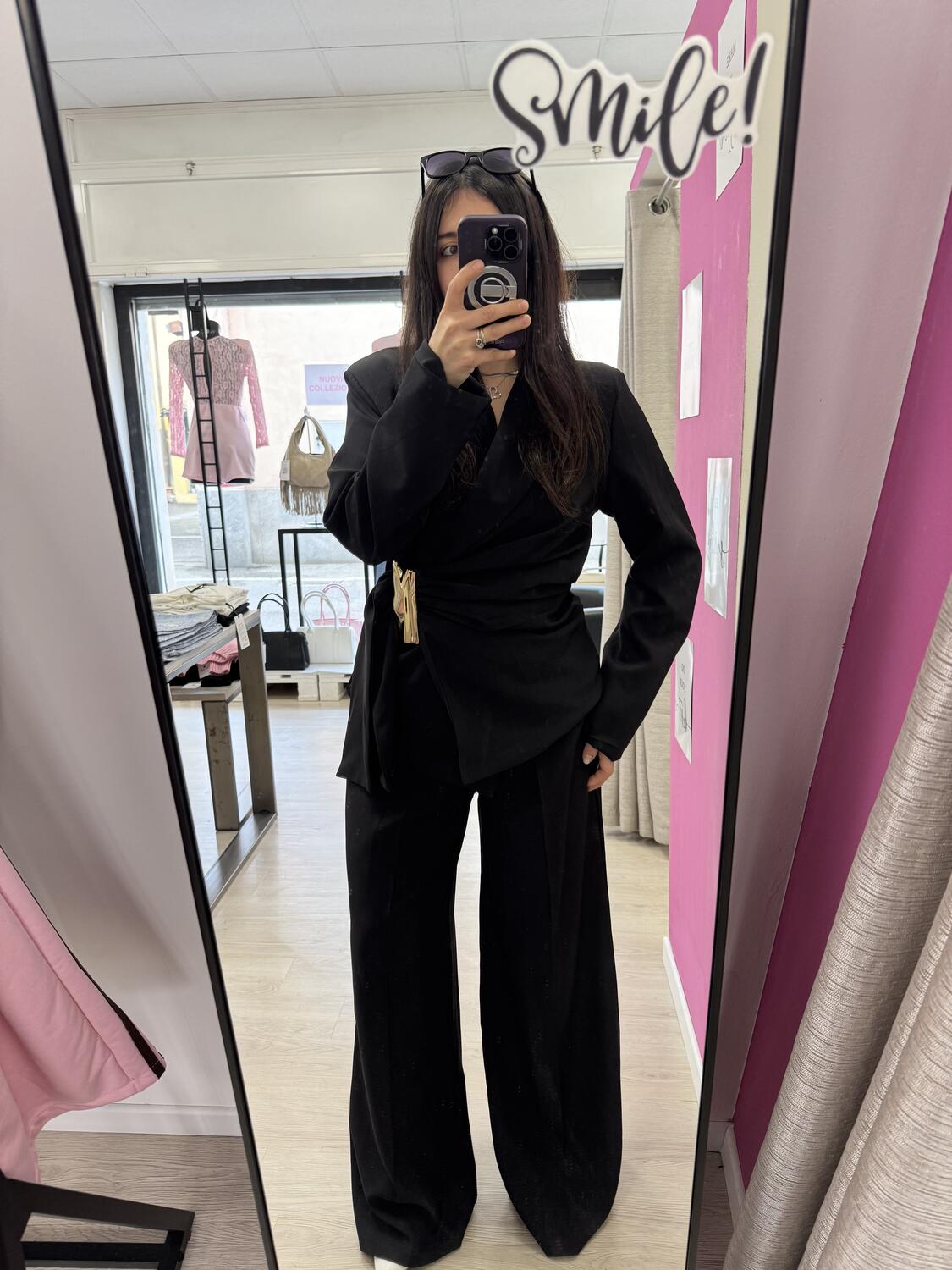 NOVITÀ Completo giacca dettaglio oro & pantalone palazzo