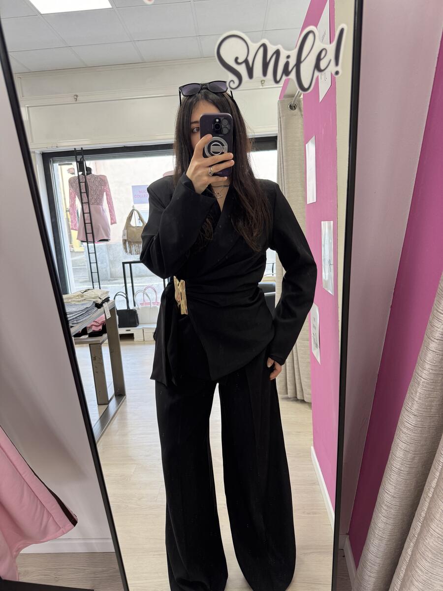 NOVITÀ Completo giacca dettaglio oro & pantalone palazzo