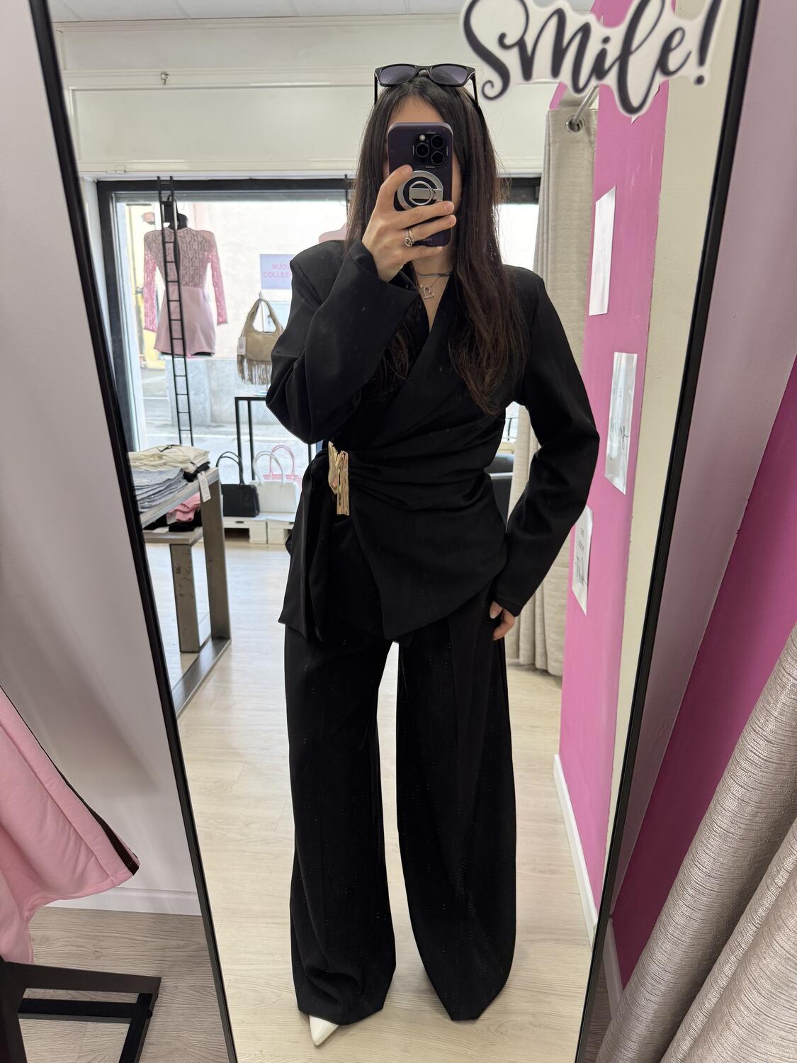 NOVITÀ Completo giacca dettaglio oro & pantalone palazzo