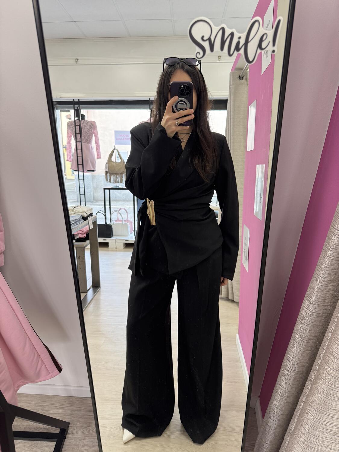 NOVITÀ Completo giacca dettaglio oro & pantalone palazzo