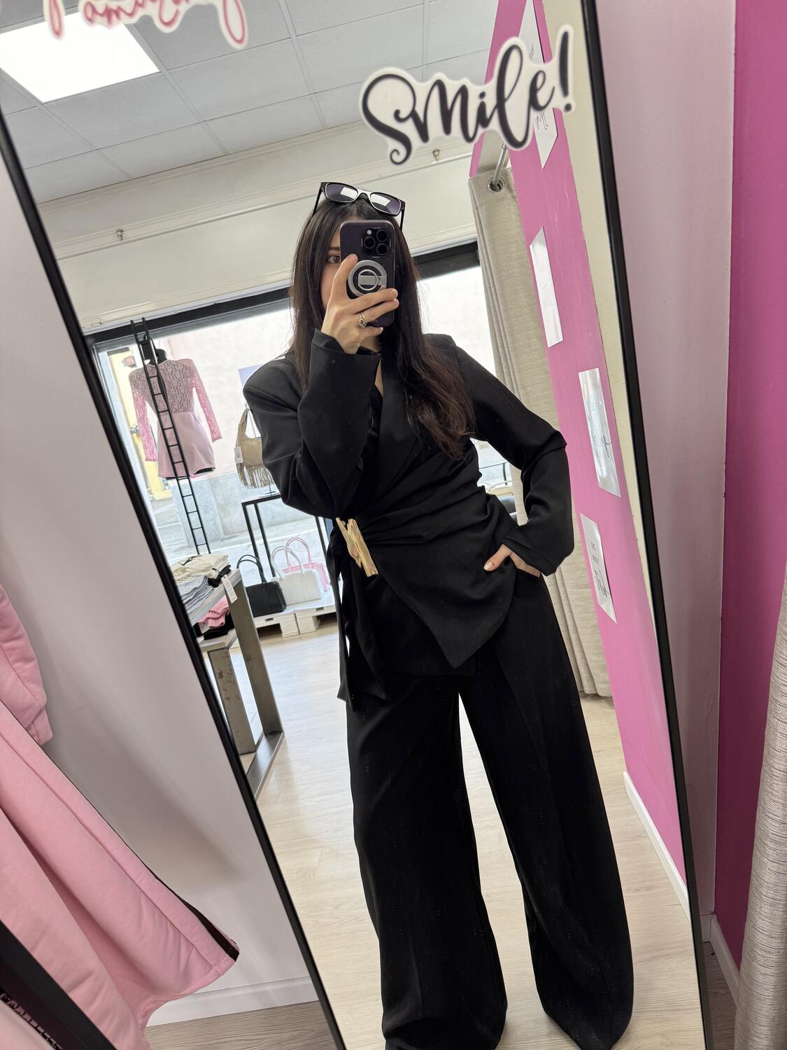 NOVITÀ Completo giacca dettaglio oro & pantalone palazzo