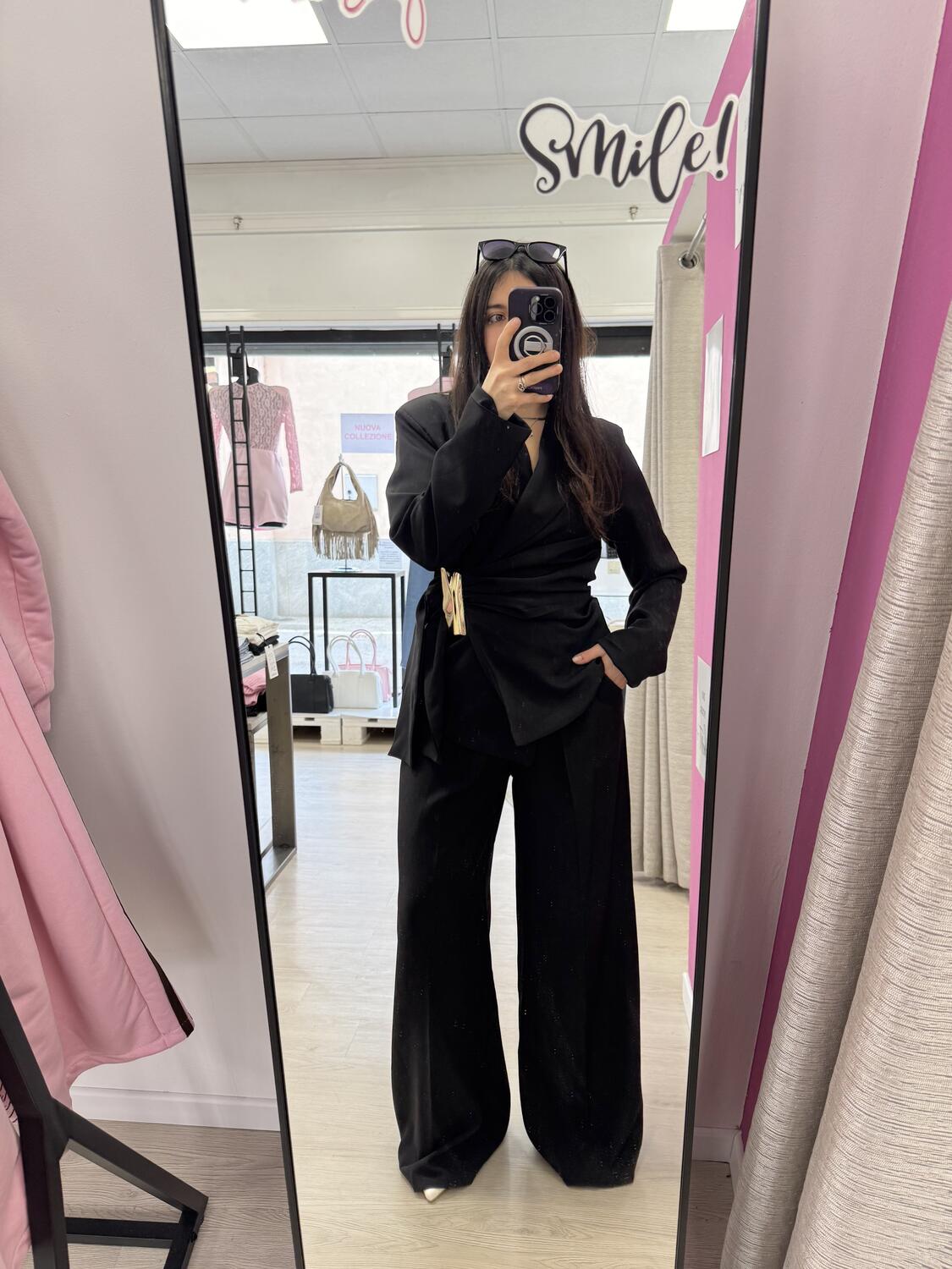 NOVITÀ Completo giacca dettaglio oro & pantalone palazzo