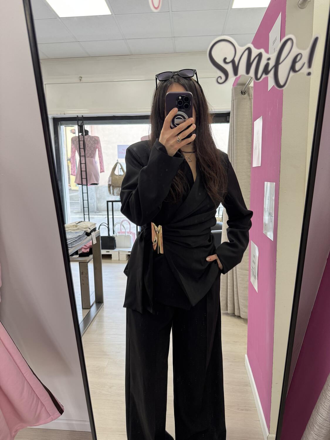 NOVITÀ Completo giacca dettaglio oro & pantalone palazzo