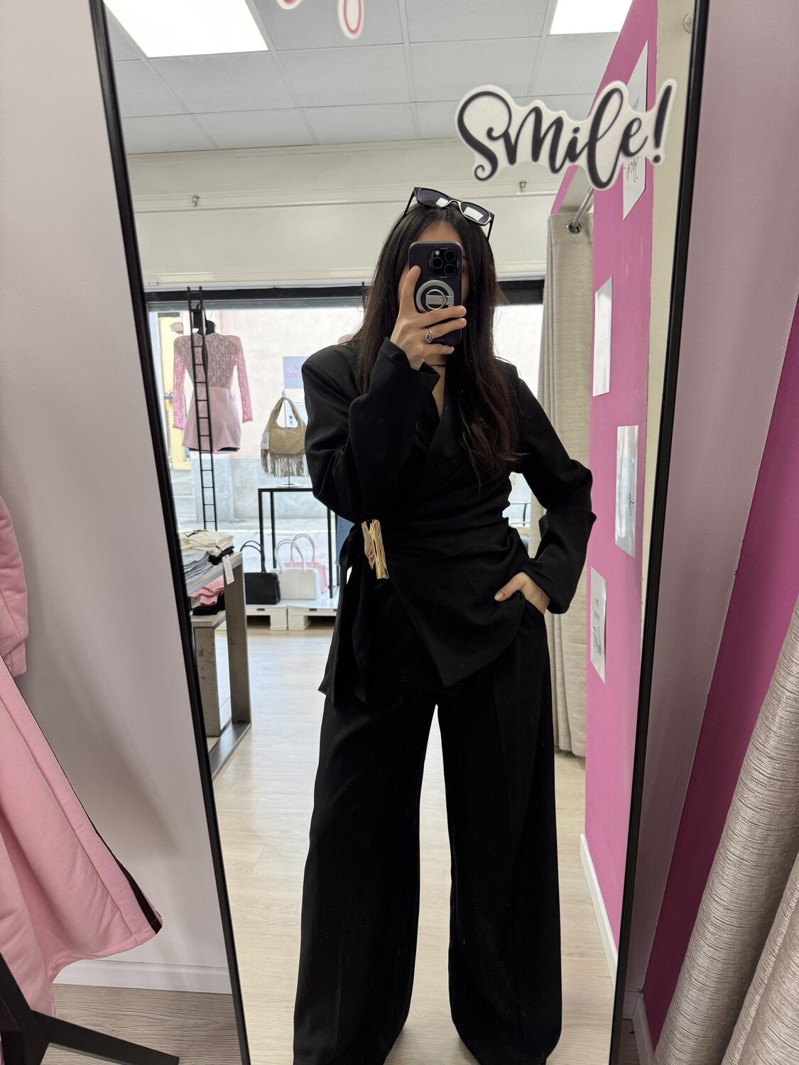 NOVITÀ Completo giacca dettaglio oro & pantalone palazzo