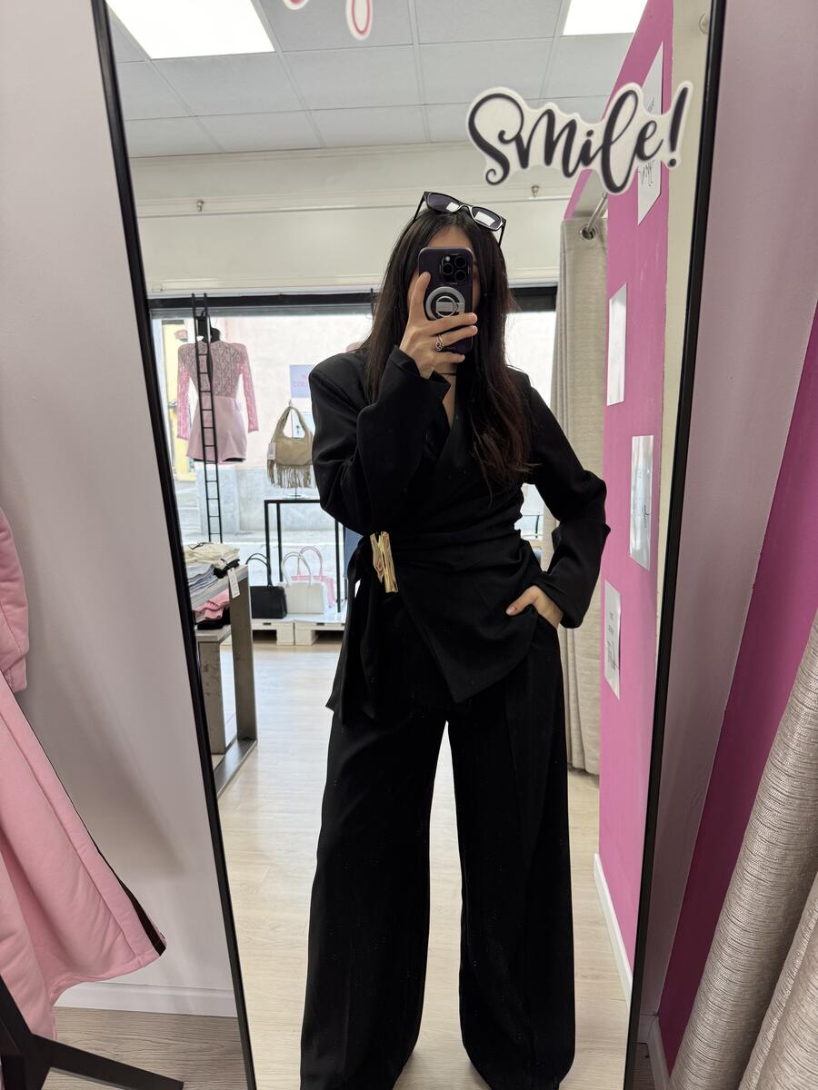 NOVITÀ Completo giacca dettaglio oro & pantalone palazzo