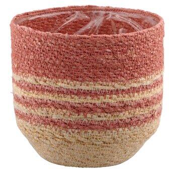 Natural/seaweed planter with insert 2.1