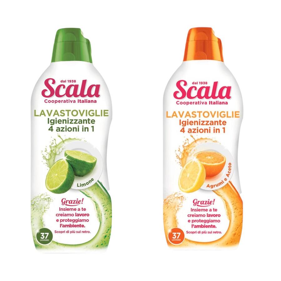 SCALA GEL LAVASTOVIGLIE 37 LAVAGGI 750 ML (Confezione da 12 pezzi) 