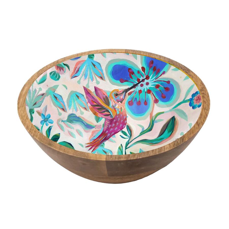 Enesco - Coppette in Legno Hummingbird – Set da 4 | Allen Designs 