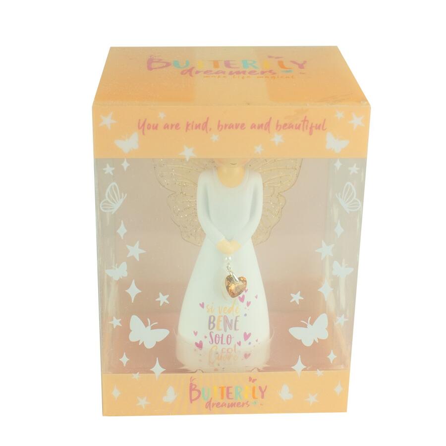 Figurina Angelo “Si Vede Bene Solo Col Cuore” – Butterfly Dreamers | 12,5 cm