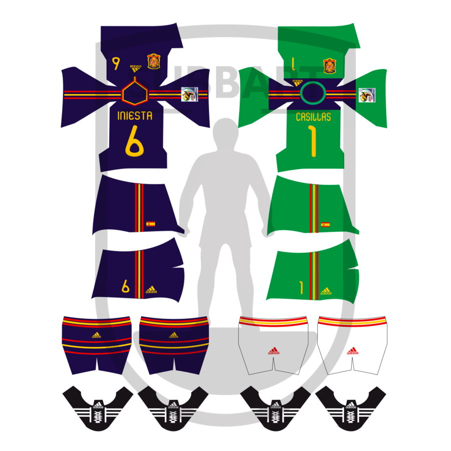 DECALS SPAGNA 2010 WORLD CUP