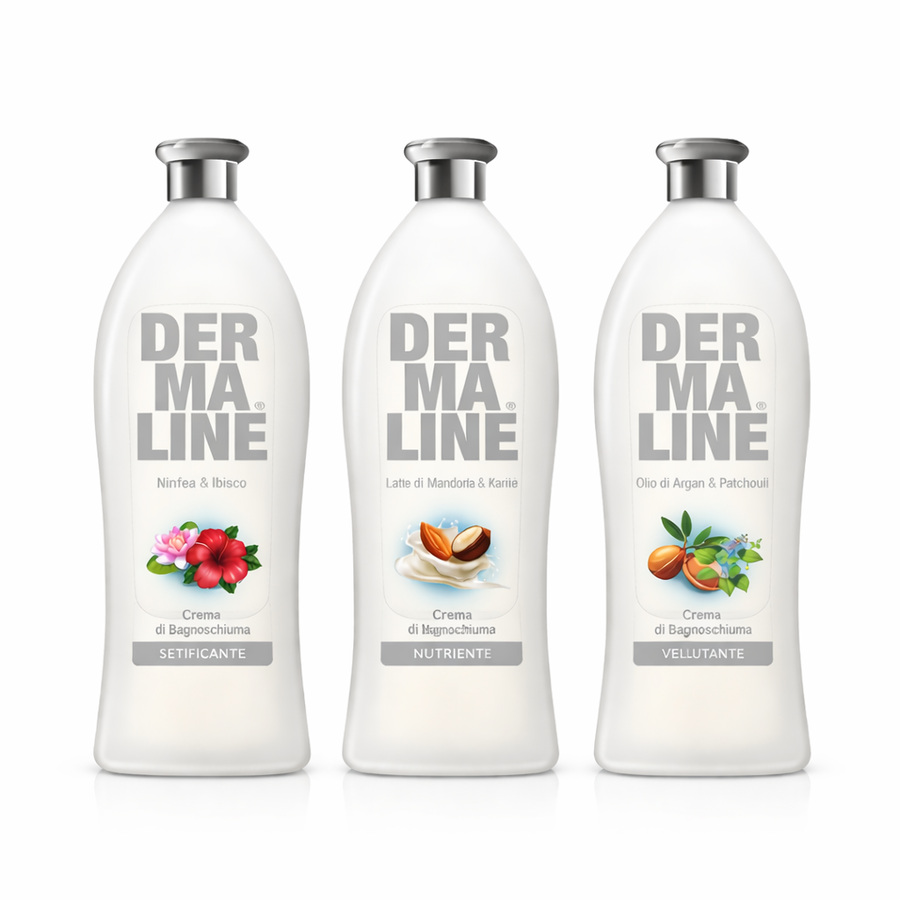 DERMALINE BAGNOSCHIUMA 650 ML (Confezione da 24 pezzi) 