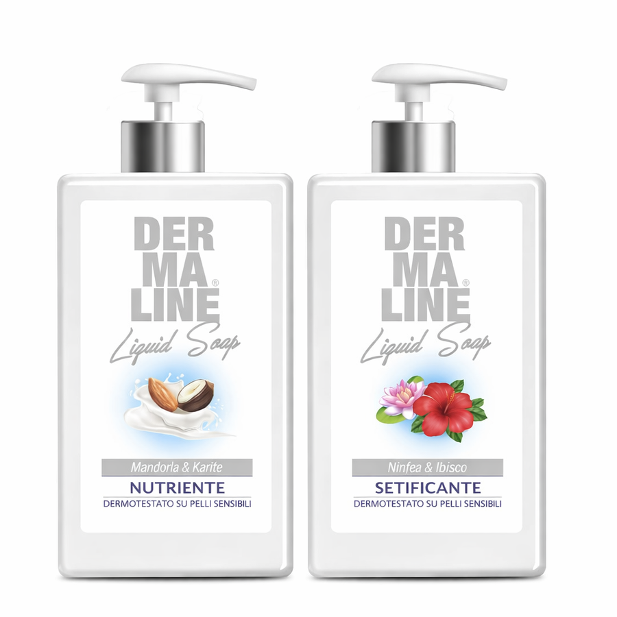 DERMALINE SAPONE MANI 500 ML (Confezione da 24 pezzi) 