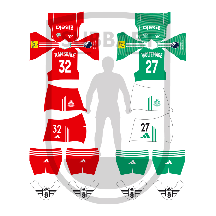 DECALS NEW CASTLE AWAY 2025/26