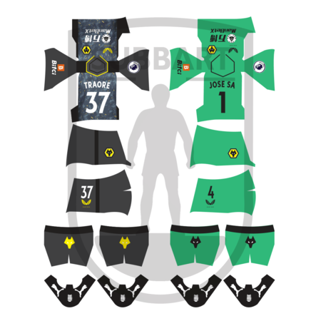 DECALS WOLVERHAMPTON AWAY 2021/22