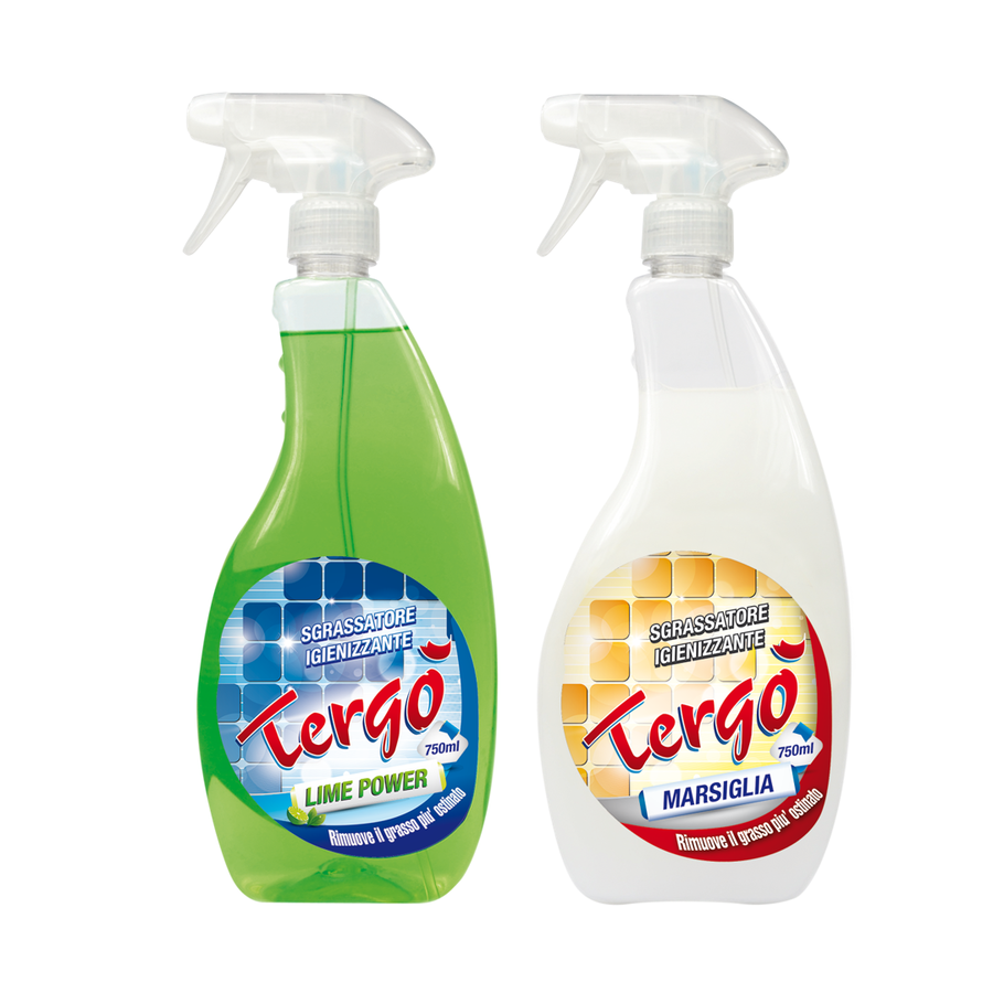 TERGO' SGRASSATORE SPRAY COMPLETO 750 ML LIMONE/MARSIGLIA (Confezione da 24 pezzi) 