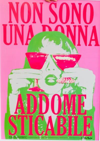 Santomanifesto, stampa fine art 50x70 cm: Non sono una donna addomesticabile (Grande)