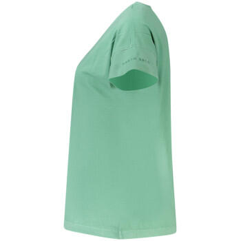 North Sails T-Shirt Maniche Corte Donna Verde Stampa in Rilievo Taglia 