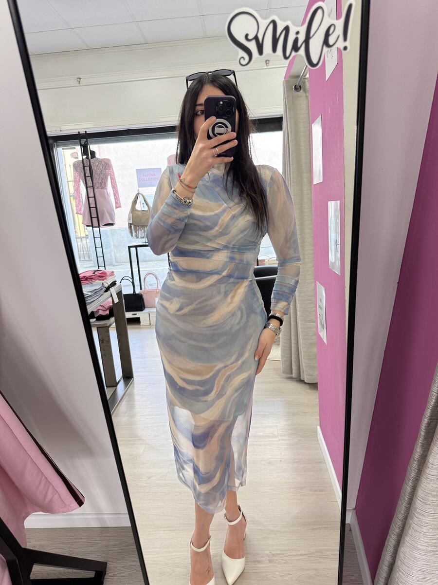 NOVITÀ Abito lungo a fantasia