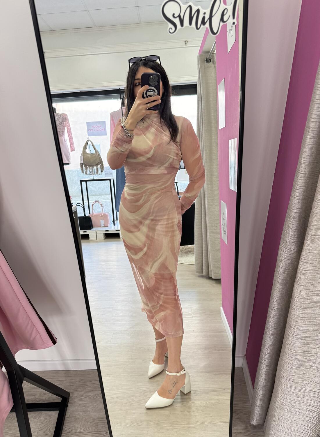 NOVITÀ Abito lungo a fantasia