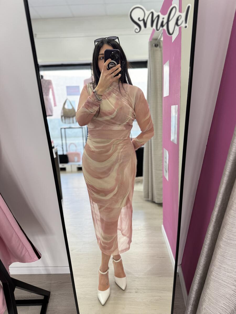 NOVITÀ Abito lungo a fantasia