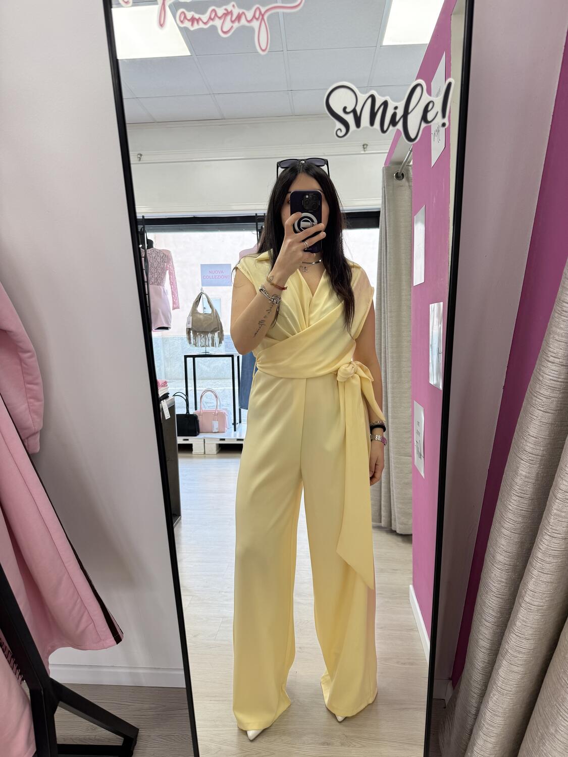 NOVITÀ Jumpsuit smanicata con cintura