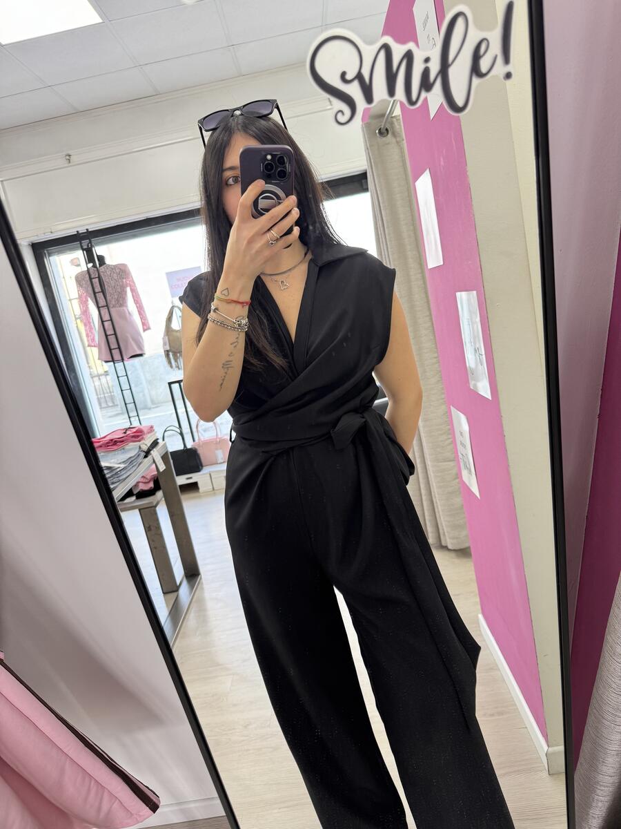 NOVITÀ Jumpsuit smanicata con cintura