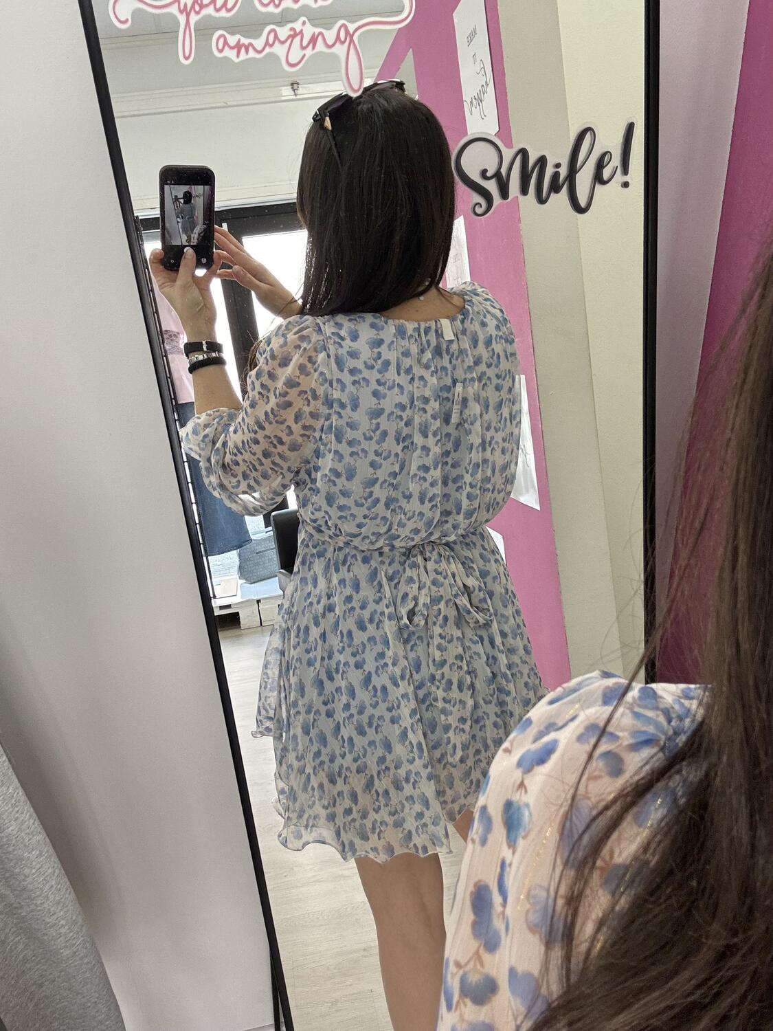 NOVITÀ Abito fiorellini inserti in lurex