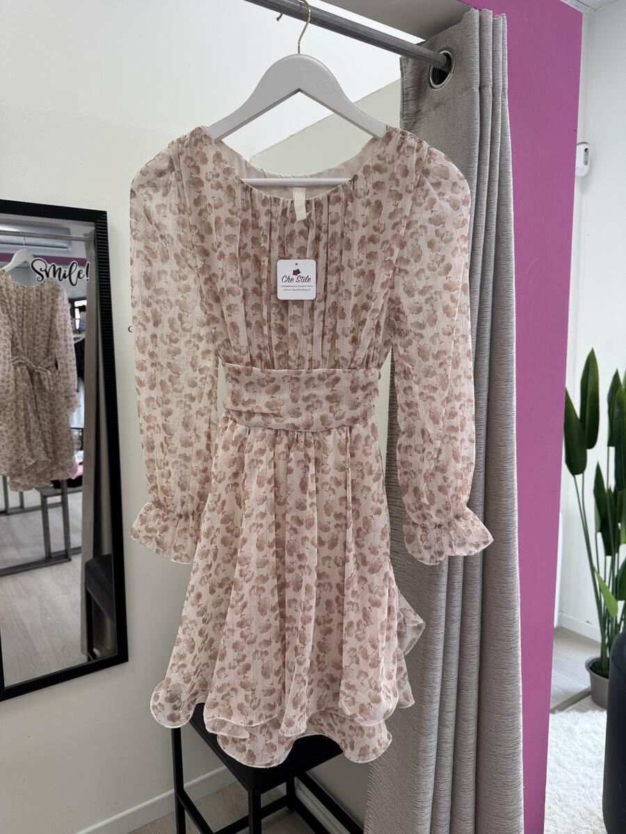 NOVITÀ Abito fiorellini inserti in lurex