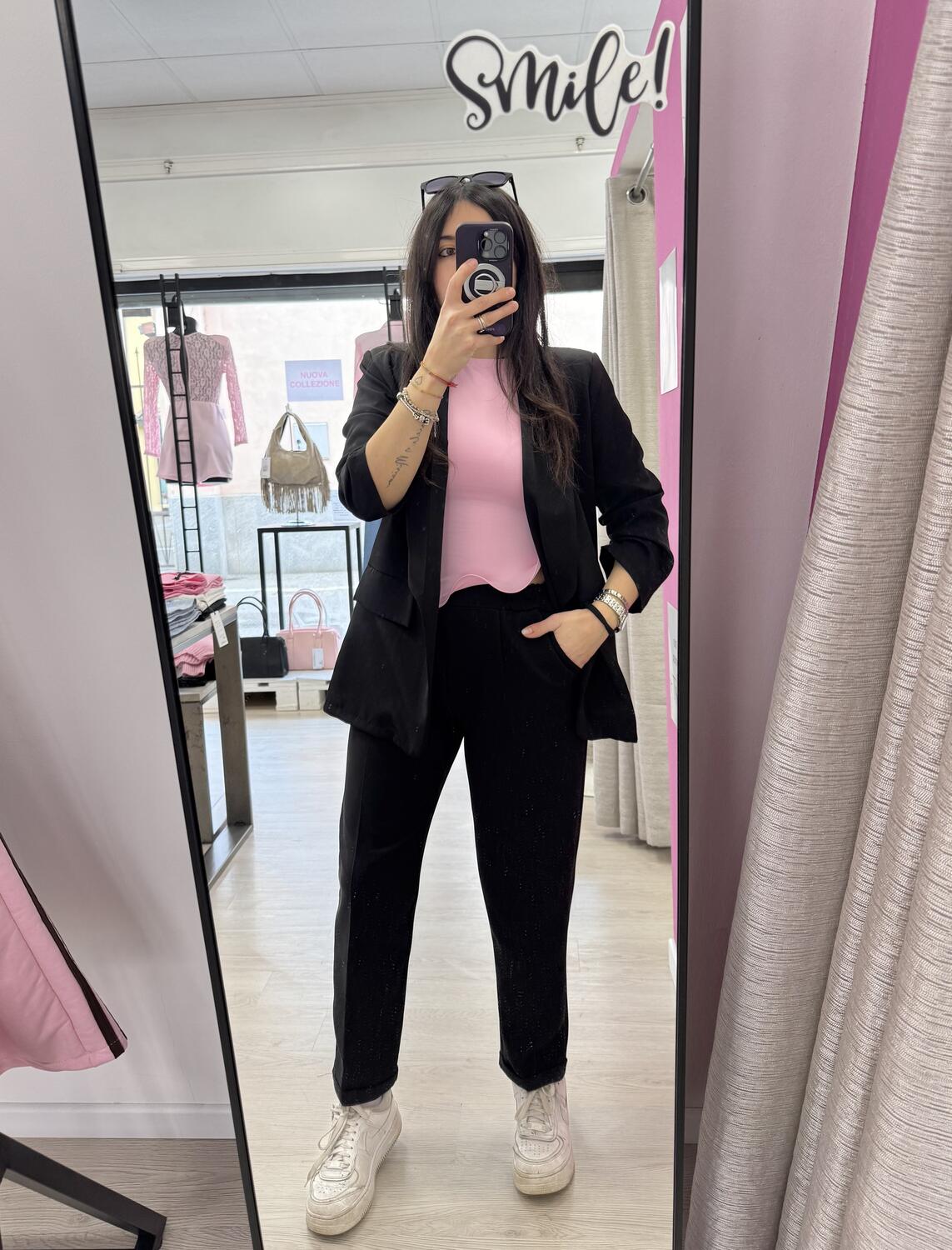 NOVITÀ Completo nero giacca & pantalone a sigaretta