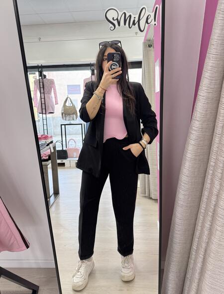 NOVITÀ Completo nero giacca & pantalone a sigaretta