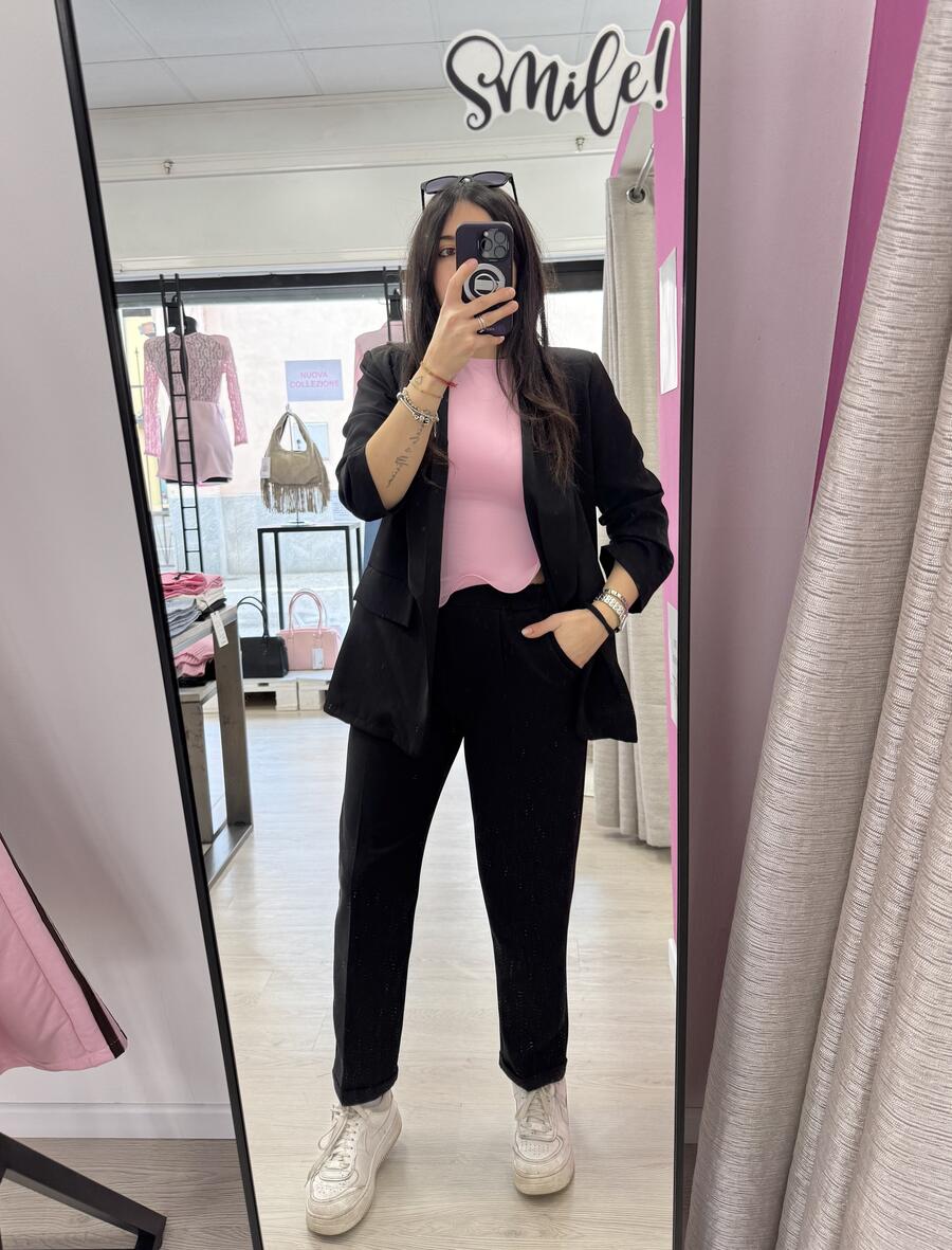NOVITÀ Completo nero giacca & pantalone a sigaretta