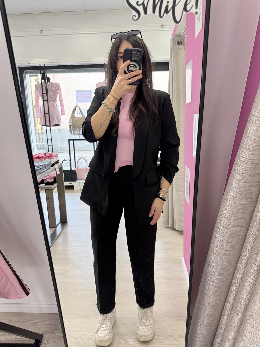 NOVITÀ Completo nero giacca & pantalone a sigaretta