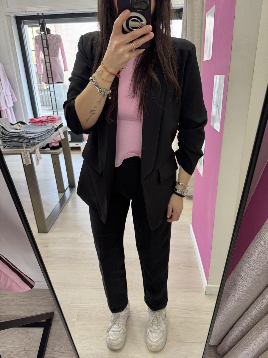 NOVITÀ Completo nero giacca & pantalone a sigaretta