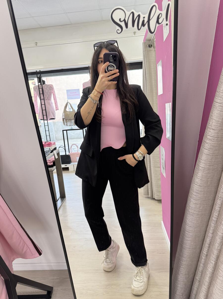 NOVITÀ Completo nero giacca & pantalone a sigaretta