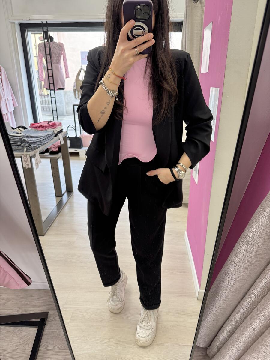 NOVITÀ Completo nero giacca & pantalone a sigaretta