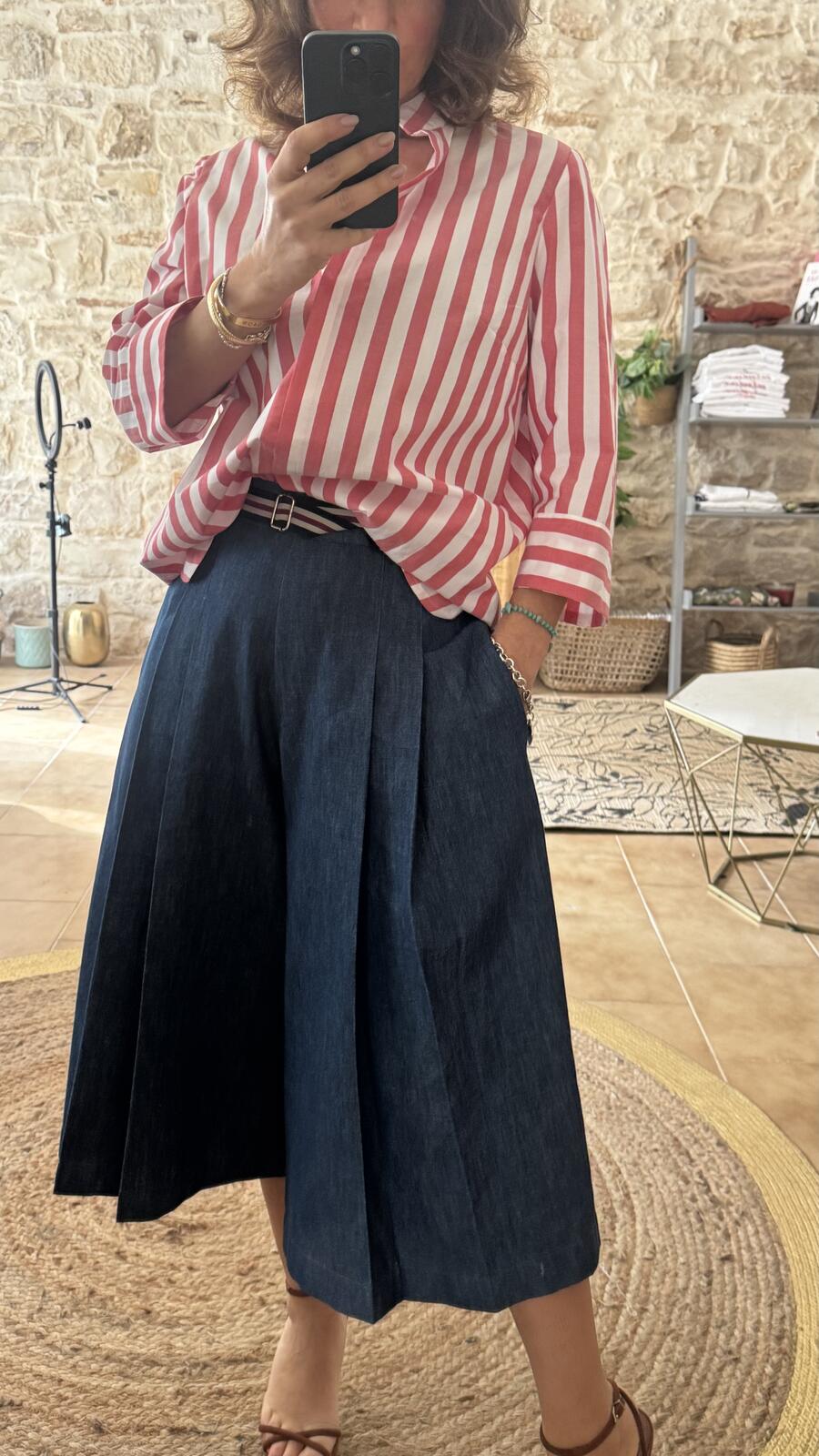 Camicia a righe Red&White