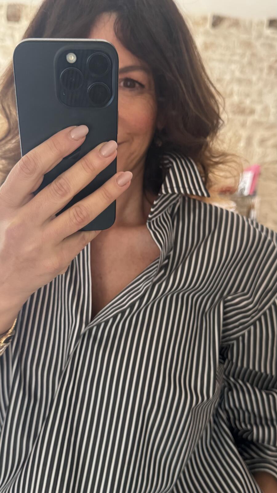 Camicia oversize a righe Black&White