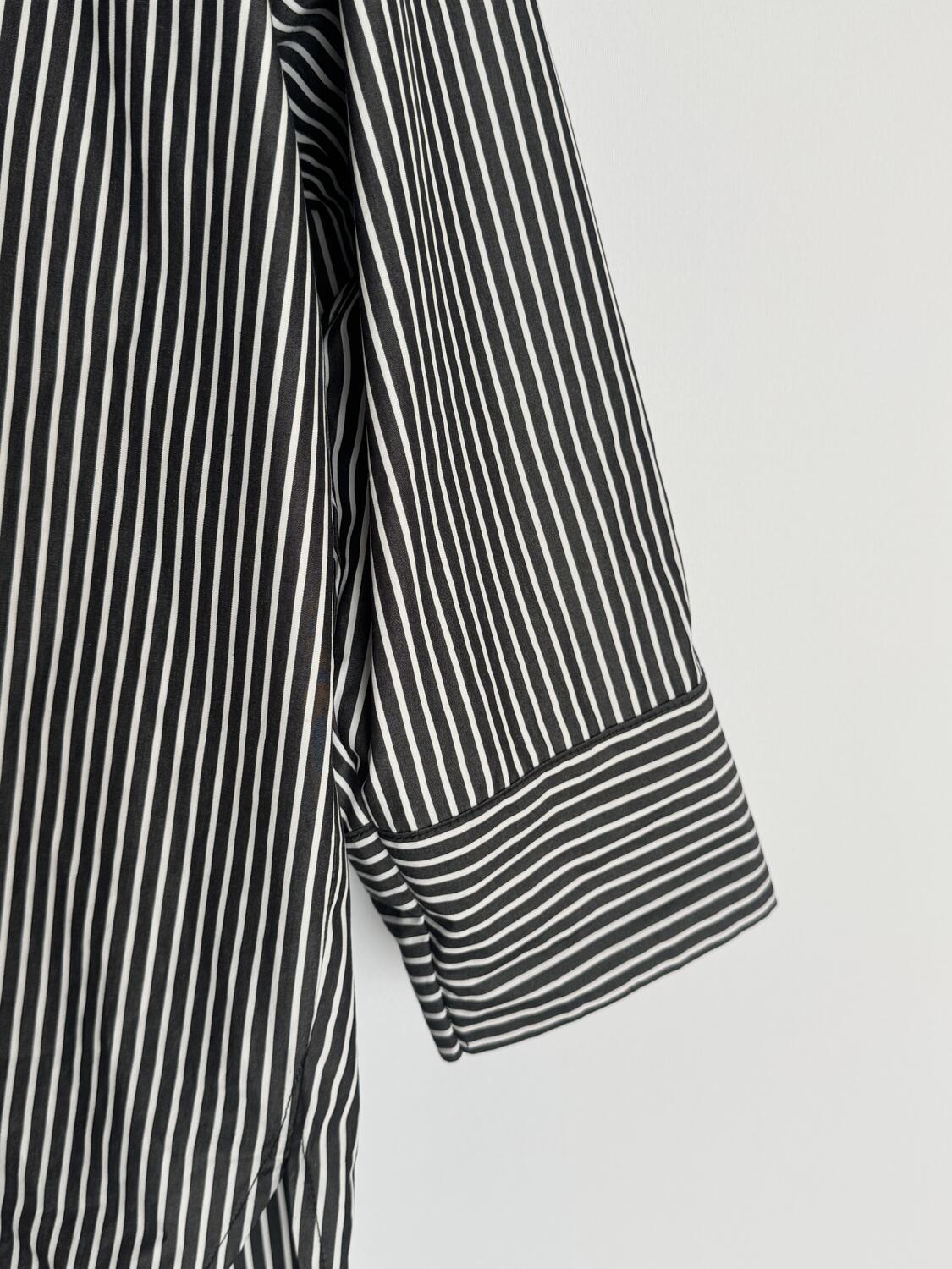 Camicia oversize a righe Black&White