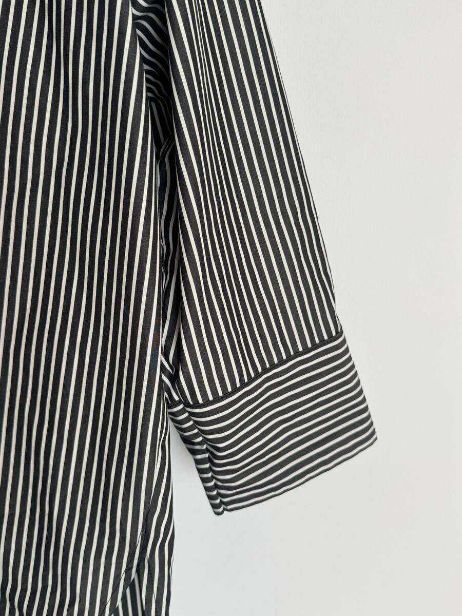 Camicia oversize a righe Black&White