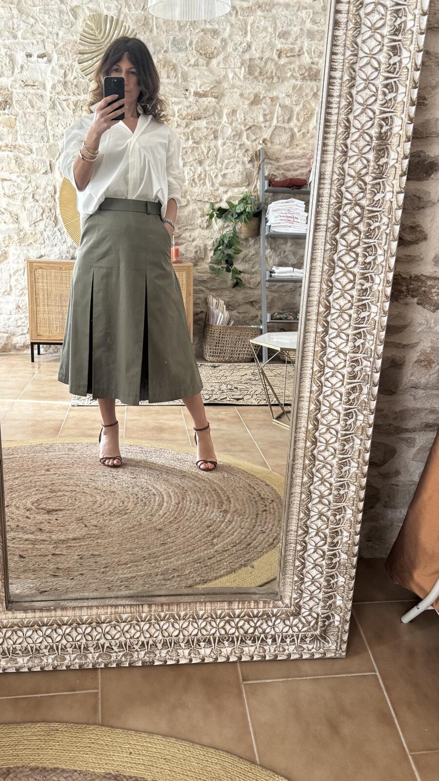 Gonna Timeless verde oliva