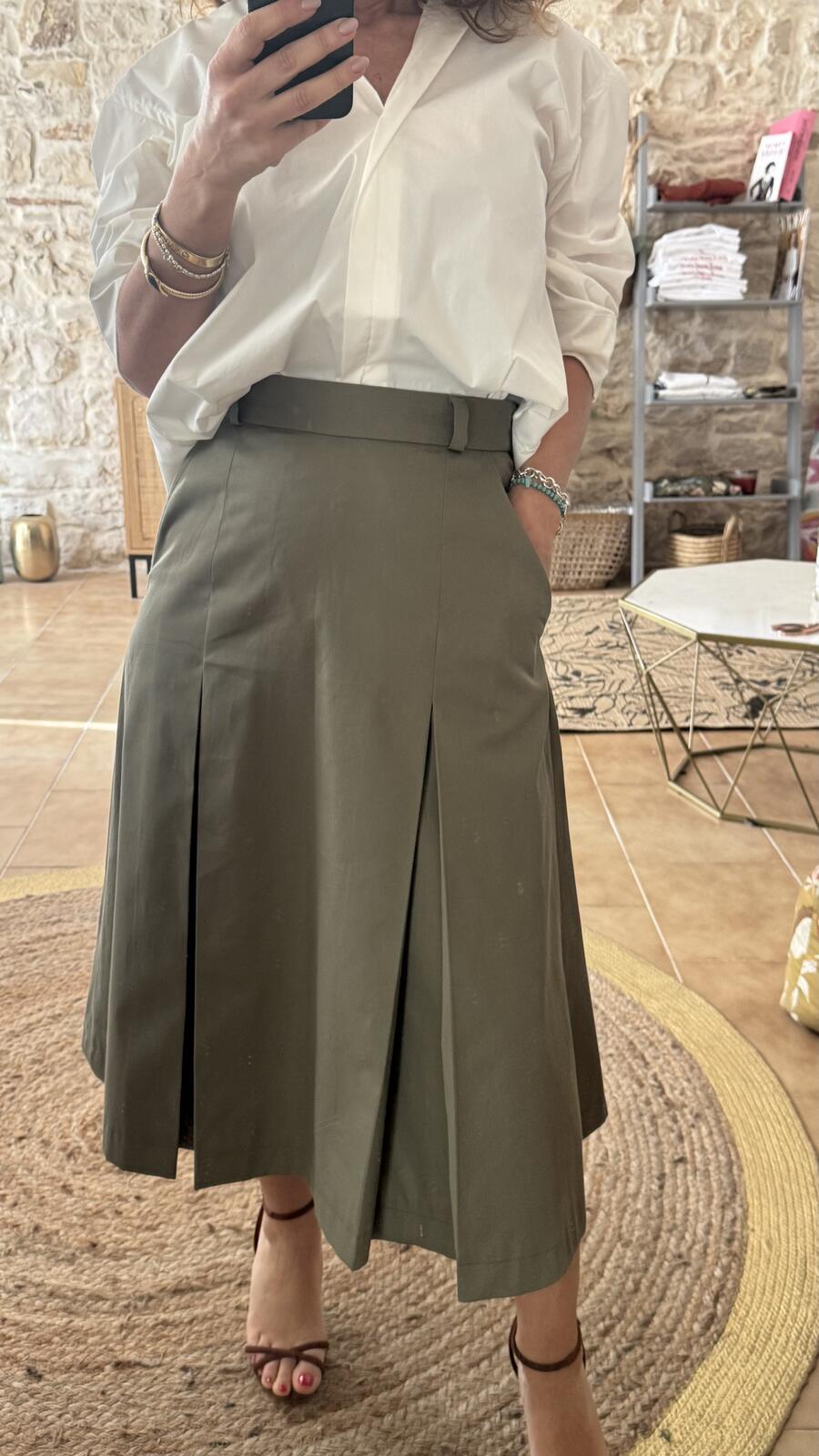 Gonna Timeless verde oliva