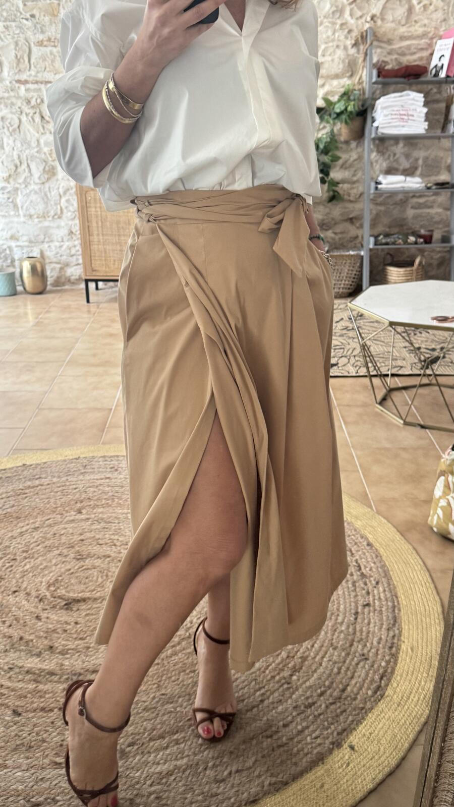 Gonna portafoglio Diana Camel